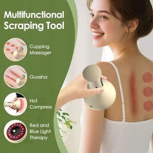 Alat pijat terapi bekam tubuh listrik, dengan teknologi Guasha arus mikro Kit bekam pijat tekanan negatif - Product Image 2