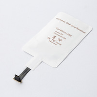 Chargeur sans fil Wellon, récepteur Qi pour téléphones iPhone, Android, Type-C avec patch à induction