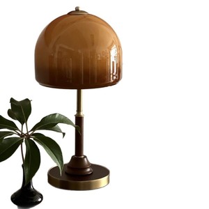 Vintage Walnut Wood <b>Table</b> Lamp E26 LED Bulb Switch Control 220V American Style Bedroom Study Desk Lighting - Product Image 5