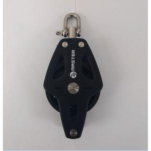 Poulie à roulement pour bateau à voile Master BP-0602F, à roue unique/boucle annulaire, diamètre de la roue 60 mm, diamètre du câble 12 mm, matériel marin - Product Image 5