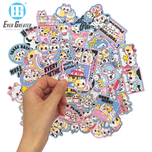 Autocollant dessin animé pour animaux de compagnie en gros prix d'usine Kawaii petit chat mignon Meme autocollant bricolage artisanat enveloppe décoration étanche - Product Image 1