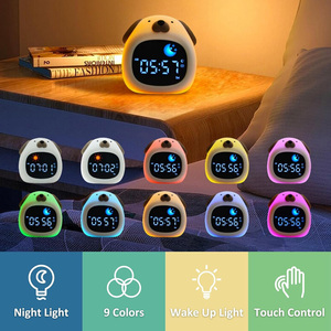 Hot sale children get up mini smart design alarm <strong>clock</strong> <strong>white</strong> noise sounds machine night light ring sound alarm <strong>clock</strong> for kids - Product Image 3