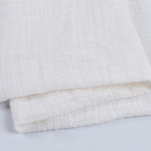 En stock – Tissu en mousseline de lin 100 % coton léger et uni 15S pour vêtements d'enfants - Product Image 3