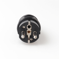 Enchufe Europeo LZ-T-12 con Conector IEC de 2 Polos, 16A, Cable de Latón, Cobre, Nylon y PVC de 1.5m, Enchufe de Montaje Estándar con 2 Tomas