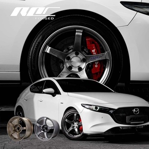 Rines Roc Custom de <span class=keywords><strong>5</strong></span> radios JDM 18x8.<span class=keywords><strong>5</strong></span> Monoblock Forjados TC-4 5x114.3 para Mazda 3 Mazda 6 - Product Image 1