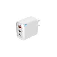 Hochwertiger UK AU US EU Stecker 1 USB-C und 2 Typ-C Elektrischer 5V/3A Schnell-Ladeadapter für Handy Kamera Tablet