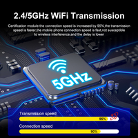 Boîtier AI Qual-comm 8 cœurs en fibre de carbone sans fil 4+64G USB TV & CarPlay pour les États-Unis et le Canada Android 14 avec 4G LTE