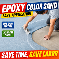 Revêtement liquide époxy effet marbre brillant, imperméable, haute dureté, certifié RoHS, auto-nivelant, peinture pour sols en sable coloré
