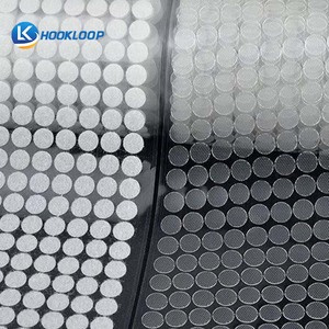 Points auto-adhésifs 10 15mm de diamètre points ronds en nylon collants forts points de <span class=keywords><strong>crochet</strong></span> et de boucle avec adhésif <span class=keywords><strong>pour</strong></span> salle de classe bureau maison - Product Image 1