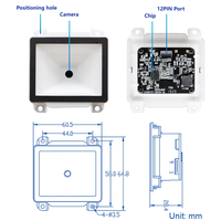 Lecteur de codes-barres 2D QR Cardweb CR-2X-E Mini USB RS232 COM TTL pour borne, machine de paiement, format A4 – En stock