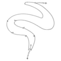 Accessoires de piercing populaires en acier inoxydable : pendentifs zircon, anneaux de nombril, chaînes de taille