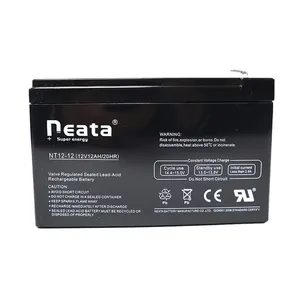 NEATA 12V 12AH Isi Ulang Lampu Emergency Disegel Memimpin Asam Baterai