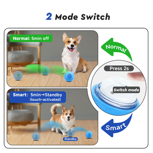 Pelota de Juguete para Perros con Salto Aleatorio - Pelota Interactiva Resistente a Mordidas para Cachorros, para Entrenamiento de Buscar, Juego en Interiores y Exteriores - Product Image 5