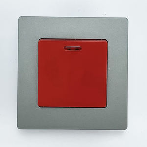 Interruttore per Condizionatore d'Aria DP Slim 45A Personalizzato, Interruttore Elettrico a Pulsante Grande da Parete con Presa e Neon - Product Image 1