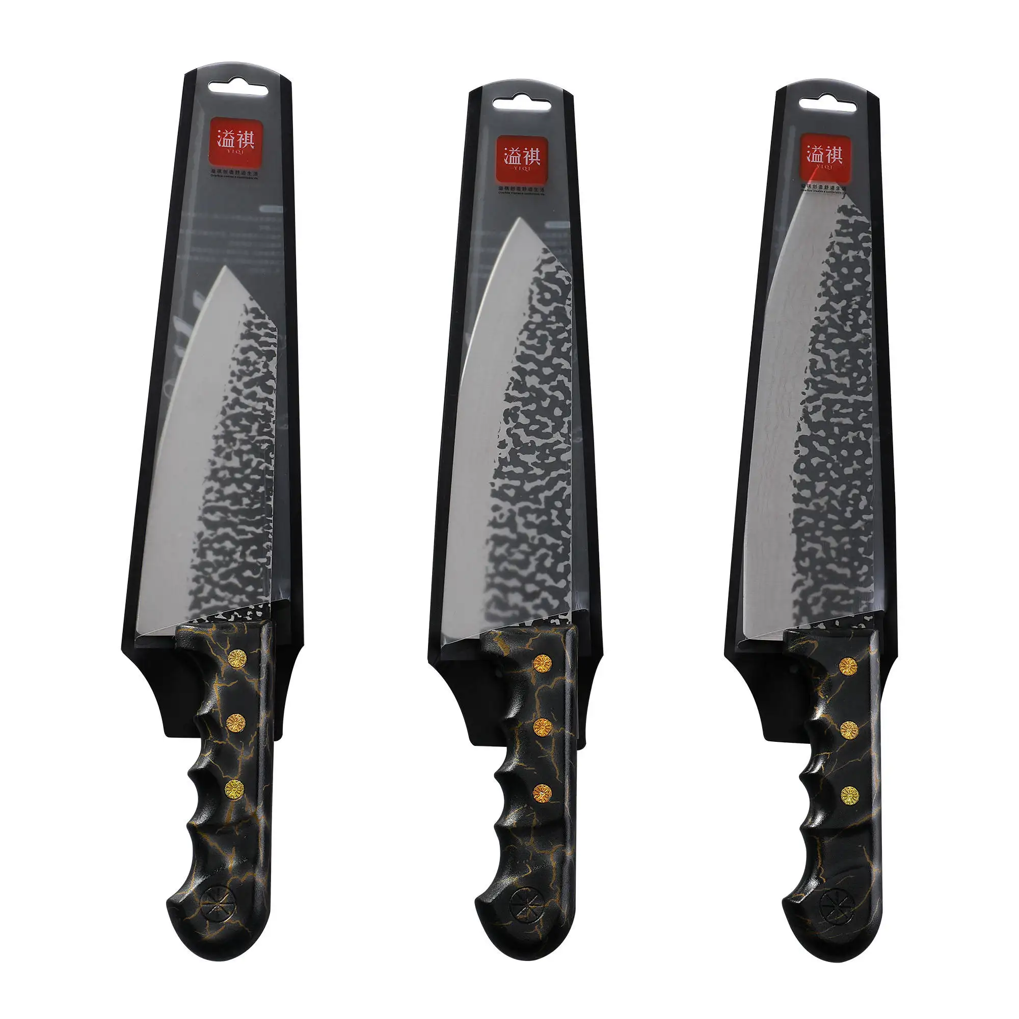 Edelstahl Küche Metzger Schneidemesser mit PP-Griff Dose individuelles Logo und Verpackung Messer