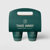 Portavasos de Papel Personalizado de Alta Gama con Impresión a Todo Color, Laminado Mate y Grabado en Relieve para Bebidas
