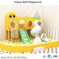 Petit toboggan d'intérieur pour enfants, adapté à la personnalisation d'équipements de jeux souples avec plans 3D pour hôtels familiaux