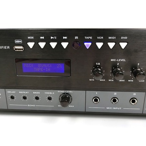 Un ensemble d'amplificateur domestique à 2 canaux en métal avec 2 haut-parleurs passifs de <span class=keywords><strong>10</strong></span> pouces, son HiFi, entrées USB/AUX, puissance RMS de 150 W et télécommande - Product Image 4