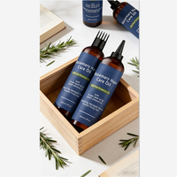 Soins du cuir chevelu botaniques biologiques, huile de croissance capillaire naturelle fortifiante avec huile essentielle de romarin pure