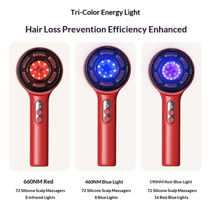 Peigne de massage multifonctionnel efficace Tahath Home 2026 avec lumière rouge, applicateur d'huile capillaire et masseur de cuir chevelu - Product Image 4