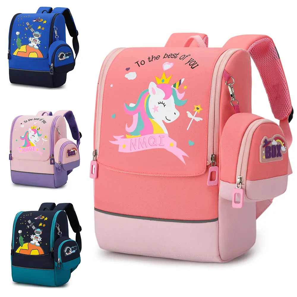 2023 low moq back to school children book bag students schoolbag boys and girls cartoon backpack school bags for kids