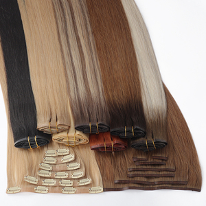 Extensions de <span class=keywords><strong>cheveux</strong></span> invisibles à clips de 22 pouces, 7 pièces, extensions de <span class=keywords><strong>cheveux</strong></span> humains réels, clips pour femmes, 100% <span class=keywords><strong>cheveux</strong></span> Remy, clips sans couture - Product Image 1