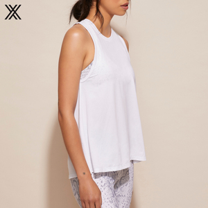 Camiseta sin mangas básica para mujer, con logotipo personalizado, sólida, para <span class=keywords><strong>Yoga</strong></span> y entrenamiento, venta al por mayor - Product Image 3