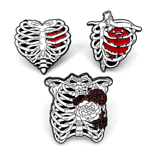 Fábrica Por Atacado Personalizado Presente Comemorativo <span class=keywords><strong>Pin</strong></span> crachá Cartoon Cérebro Coração Útero Rib Metal Esmalte <span class=keywords><strong>Pin</strong></span> Lapela <span class=keywords><strong>Pin</strong></span> - Product Image 4