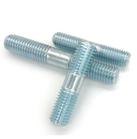 DIN938 DIN939 DIN940 StudBolt Double End Threaded Rod Zinc Plated Steel for Flange Connection Automotive Machinery Petrochemical