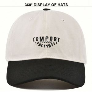 Gorras de Béisbol Promocionales Baratas, Sin Estructura, de Dos Tonos, 100% Algodón, con Visera Curva, Bordadas, Estilo Dad Hat, Deportivas, Formales, Unisex - Product Image 4