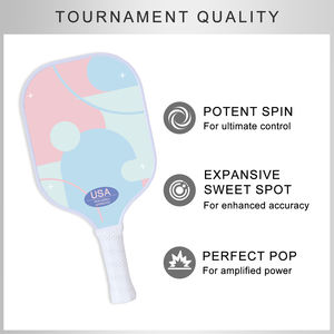 FitSpark 2026 Nouvelle Vente Chaude Raquette de Pickleball Personnalisée à Cadre Adhésif Durable Noyau en Nid d'Abeille Approuvée par l'USAPA Divertissement - Product Image 2