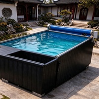 Piscine hors sol en fibre de verre préfabriquée sur mesure pour l'extérieur