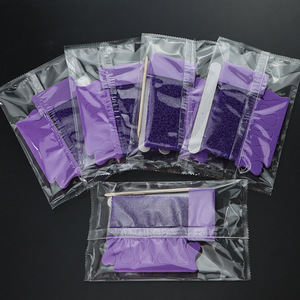 Lot de 5 coussinets en pierre ponce violette et lime à ongles en bois Kit de pédicure Ensemble de manucure jetable pour séparateur d'orteils Salon Spa inclus - Product Image 5
