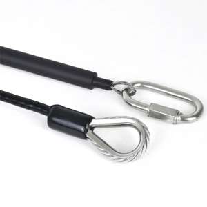 สายเชือกลวดสลิงสแตนเลส1.5มม. พร้อมท่อปลายตาไก่สายรัดลวดสลิง - Product Image 3