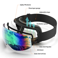 Lunettes de ski Polaroid, snowboard, verres solaires