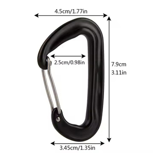 <span class=keywords><strong>2025</strong></span> chuyên nghiệp leo núi <span class=keywords><strong>Carabiner</strong></span> D hình dạng leo núi Khóa móc 12kn khóa an toàn leo núi ngoài trời thiết bị phụ kiện - Product Image 2