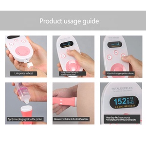 <span class=keywords><strong>Doppler</strong></span> <span class=keywords><strong>Fetal</strong></span>, Monitor de Frecuencia Cardíaca del Bebé, Detector de Latidos Fetales - Product Image 4