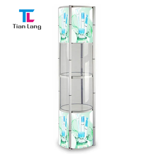 TianLang Twist Tower Pop up Counter <b>Acrylic</b> <b>Display</b> Showcase With Led Light <b>Display</b> <b>Stand</b> - Product Image 4