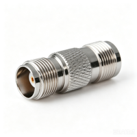 Straight Dual TNC Female Jack to TNC Female Jack Barrel Coupler Waterproof RF Coaxial Adapter Connector for Electrical Devices