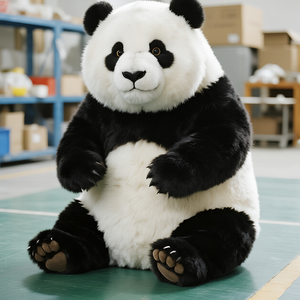 Cuộc sống-kích thước <span class=keywords><strong>Panda</strong></span> animatronic mô hình nhựa động vật nhân tạo cho các dịp công cộng trung tâm mua sắm vườn thú sản xuất phim - Product Image 2
