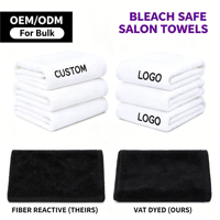 Serviette de fitness et de salon en microfibre écologique à séchage rapide, motif écossais brodé, pour bain et spa, séchage rapide, 41x71cm, pour commande en gros