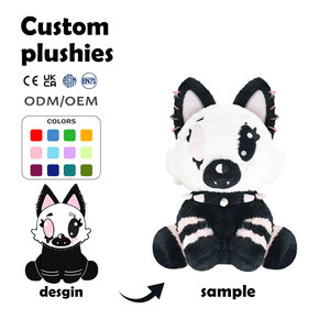 Low MOQ Purple Cute Customizable Plush Sitting <strong>Dog</strong> Cute High Quality Embroidery Toys Pets Stuffed Animal Recreation - Product Image 1