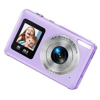 Appareil photo numérique portable DC60 avec zoom puissant 18x et véritable série Generalplus 1080P