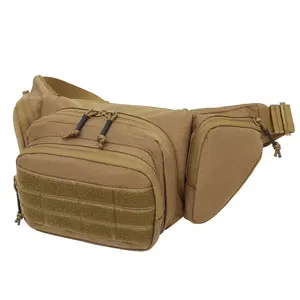 Offre Spéciale sac de taille Portable tactique en forme de baril personnalisable étanche multifonctionnel sac de transport de pistolet de sport pour hommes