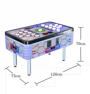 Machine de sport pour enfants Naughty Beans 2 joueurs, à monnayeur, en acier inoxydable, avec boutons de frappe et entraînement de vitesse, pour activités parent-enfant - Product Image 2