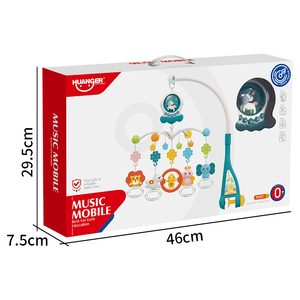 Jouet personnalisé mignon pour enfants, Logo personnalisé, jouets pour bébé de 0 à 12 mois, berceau <span class=keywords><strong>Mobile</strong></span> pour bébé avec musique et lumières - Product Image 6
