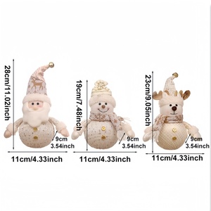 Christmas Table Decorations 10 Inch Lighted <strong>Snowmen</strong> Figurines Light up Snowman Holiday <strong>Present</strong> Battery Operated Xmas Gifts - Product Image 5