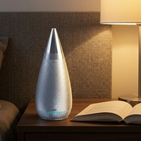 Diffuseur d'huiles essentielles sans eau, électrique, en acier inoxydable, 100 ml, rechargeable, télécommande
