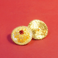 Ensemble de bijoux plaqué or, style éthiopien, avec grandes boucles d'oreilles pendantes, bague et bracelet, accessoire de mariage africain pour mariée