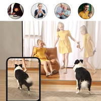Caméra OV3 pour surveiller les enfants à la maison, vision nocturne HD à double lumière, moniteur sans fil WiFi, caméra sans fil, prend en charge la carte mémoire
